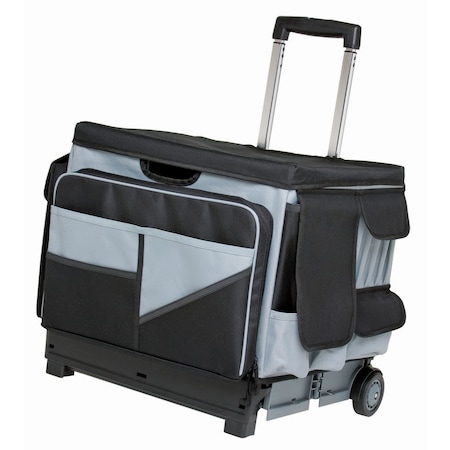 Ecr4Kids Universal Rolling Cart and Organizer Bag, Black ELR-0549B